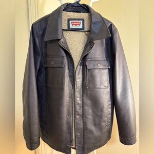 LEVI’s Faux leather Jacket Men as NEW